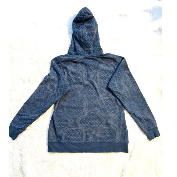 The North Face Blue Geometric Pattern Pullover Hoodie - Picture 3 of 6